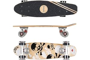 ‎FUNTOMIA FunTomia Mini-Board Cruiser Skateboard 57cm aus 7-lagigem kanadischem Ahornholz inkl. ABEC-9 Kugellager