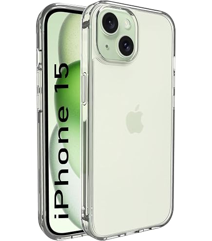 HRASHI Case for iPhone 15 Silicone Case Clear Transparent