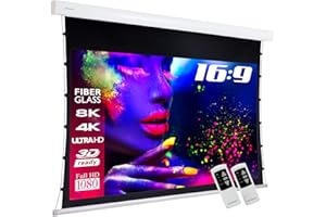 ESMART Expert XTS płótno tenisowe [rozmiar do wyboru] 266 x 149 cm (120") 16:9 | pilot zdalnego sterowania | kino domowe elektryczny projektor ekran projekcyjny silnika napięcie płótno LCD LED