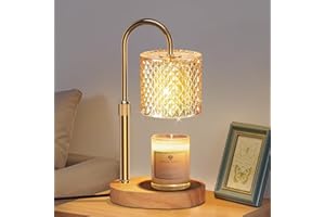 seenlast Lampada Scalda Candela, Candle Warmer Lamp con timer e dimmer, Lampade Candela Elettrica, Lampada per candele vintage per candele profumate in vetro, Casa, Camera da letto, Decorazione