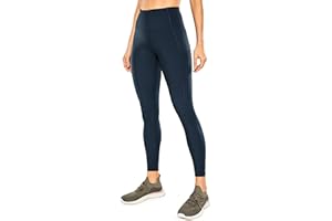 CRZ YOGA Donna Vita Alta Yoga Fitness Spandex Palestra Pantaloni Sportivi Leggins con Tasche-63cm