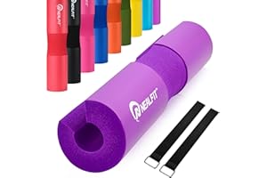 NEALFIT Barbell Pad Squat Pad for Squats—Squat Bar Pad—Great for Weightlifting,Lunges and Hip Thrusts—Foam Sponge Pad—Fit Standard and Olympic Bars Perfectly
