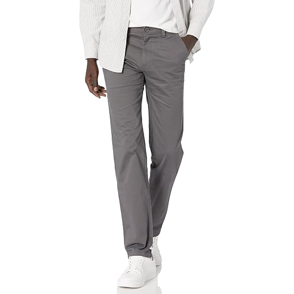 slim fit dress slacks Haggar Cool Right Performance Flex Pants, Flat Front in Brown Heather