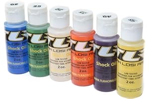 TEAM LOSI RACING Shock Oil, 6Pk, 20, 25, 30, 35, 40, 45, 2oz