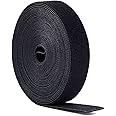 LEHSGY Cable Tidy Management 10 Meters, LEHSGY Hook and Loop Fastening Tape, Reusable Cable Ties Self Adhesive Straps, Velcro Tape Cable Organiser for Computer, TV, Power and Other Cables - (15MM*10M)
