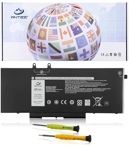ANTIEE 35J09 Laptop Batterij Voor Dell Latitude 7310 7410 - 11.4V 39Wh Vervanging