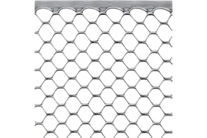 tenax Rete Protettiva in Plastica a Maglia Esagonale 1,00x3 m Argento, per Balconi, Recinzioni e Cancellate