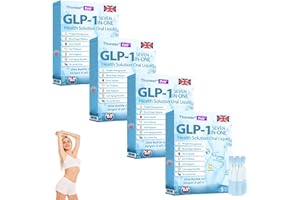 JILEON Thonesr GLP-1 Seven in one Health Solution Oral Liquid, Advanced GLP1 Oral Solution, Multi-Action GLP-1 Oral Liquid, Natural Thonesr GLP1 Seven in One Drops for All Men and Women (4 Pack)