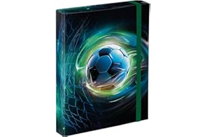 ‎BAAGL Baagl Heftbox für Schulranzen - Heftmappe A5 für Kinder mit Gummiband und Innenklappen - Sammelmappe, Sammelbox mit Gummizug für Jungen (Ball)