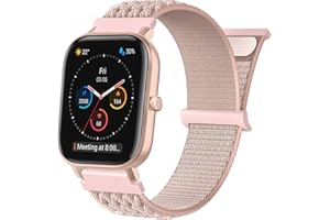 HATOLOVE Pasek sportowy kompatybilny z Amazfit GTS, 20 mm, nylonowy pasek do zegarka Amazfit GTS 2 Mini, GTS 2, GTS 2e, GTS 3, GTS 4, GTS 4 Mini, Amazfit Bip, Bip U, Bip U Pro, Bip 3, Bip 3 Pro, Amazfit GTR 42