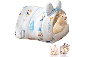 CutitiUU 19 * 19 CM Paquete de 1 Camas para cobayas,Cama para cobayas,Casa para Conejo,Casa de Cama de cobayas,Cama cálida para cobayas,Hideout para cobayas,hámsters,Conejos,Chinchilla (Pez)