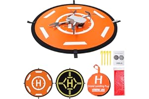 RIGINADO 35" Drohnen-Landeplatz-Zubehör, Mini 4 Pro-Zubehör UAV-Landeplatz Faltbarer Drohnen-Landeplatz Tragbare Landematte DJI Mavic 3 / Mini 3 / Air 3 RC-Drohnenhubschrauber