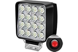 ‎ANTOM antom LED Arbeitsscheinwerfer 12/24/48V led Strahler Unabhängiger Wasserdicht IP68 Schalter schwenkbarer Montagebügel für Bagger, Traktoren, Schlepper, Gabelstapler, ATV, Lkw, offroad