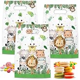50 x Plastic Animal Gift Bags | Children's birthday, sweets, children's parties, Christmas, weddings, biscuits