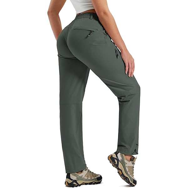 Pioneer Camp Wandelbroek voor dames, 3-in-1, functionele broek met ritssluiting, convertible, waterdicht en ademend, sneldrogend, 4-weg stretch voor trekking, fietsen, charcoal grey, M