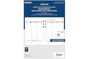 ‎FILOFAX Filofax Kalender A5 Prof.1 Woche auf 2 Seiten (deutsch)2026