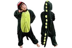 BEST HOME & BABY Boys Kids Crocodile Dinosaur Onesie Pyjamas Sleepsuit Hooded Animal Dress Up Unisex Years Crocodile/Dinosaur