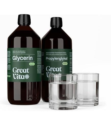 1000 ml Glycerin 99,5% + 1000 ml Propylenglykol 99,5% I HERRLAN-Qualität 1000 ml Glycerin 99,5% + 1000 ml Propylenglykol 99,5% I HERRLAN-Qualität