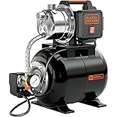 BLACK+DECKER BXGP800XBE Self-Priming Pump with Boiler for Clean Water (800 W, Maximum flow rate 3500 l/h, Prevalence max. 38