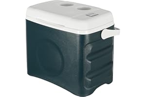 GlamHaus Cool Box - Large Portable Ice Cooler, 26L or 30L, Cools Drinks Or Food, Cold Cooler For Vehicle, Car Or Outdoor, CFC Free, Picnics, Beach, Camping, Gardens, Festivals