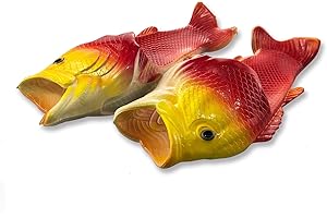 Uniqstore, ciabatte creative Tricky Fish a forma di pesce, da spiaggia, da uomo