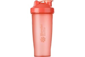 BLENDER BOTTLE BlenderBottle Classic Shaker | Shaker Protéine | Bouteille d'eau |Blenderball | 820ml - Coral