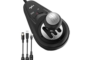 PXN A7 shifter, 6 +1 shifter z przyciskiem hamulca ręcznego i przyciskiem zmiany biegów high&low. Uniwersalny Shifter dla PC i kierownicy PXN V9, V10