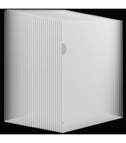 Clear Plastic Wallets Folders A4 30 Pcs Plastic Sleeves For A4 - View #4