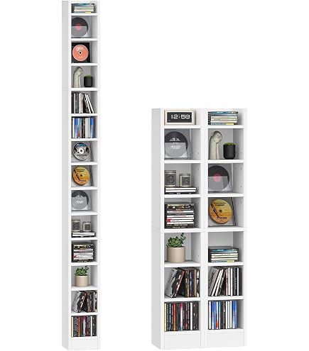 SET OF 4: Zig Zag Chrome CD Storage Rack Unit (Capacity of each