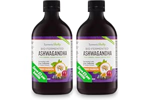 TURMERIC VITALITY Ashwagandha KSM-66 Liquid Bio-Fermented with Turmeric, Probiotics & Digestive Enzymes for Mood & Gut Health - Natural Berry Passion Flavour (2)