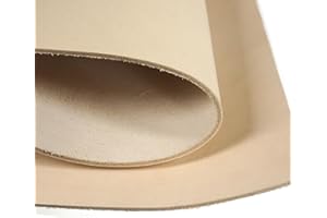 TAS TROST Pflanzlich gegerbtes Vollnarbenlederhandwerk, 2,0 mm, vorgeschnittenes Rindsleder, quadratisch, 30,5 x 121,9 cm