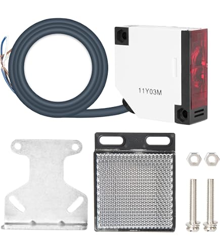 Photocellule Universelle 12/24V AC/DC Pour Portail Garage - Capteur Sécurité Miroir 8m - IP67 - Garantie 2 Ans