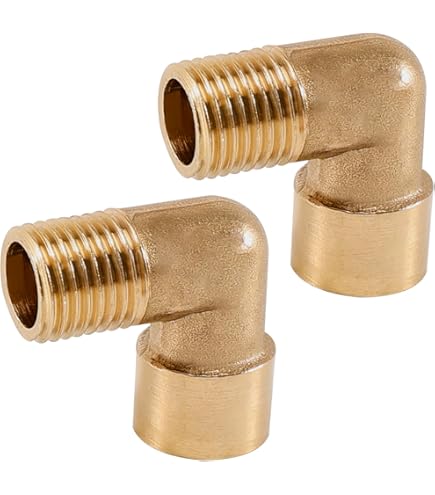 Raccord Coudé à 90° En Laiton Fileté - Modèles Variés (Mâle/Mâle, Femelle/Femelle, Etc.) Pour Tuyauterie Huile/gaz
