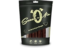 SNACKOMIO Snack de Calidad para Perros - crujientes palitos masticables de Filete de Caballo, sin Cereales, 1 envase (1 x 70 g)