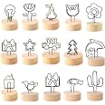 Lot De 12 Porte-Cartes / Porte-Photos En Hêtre Massif – 15 Cm – Support Élégant Mariage & Table