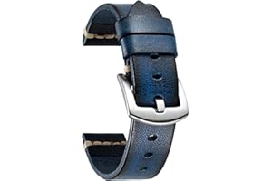 BINLUN Correa Reloj Piel Correa Reloj 18mm 20mm 22mm 24mm 26mm Correa Reloj Inteligente Correa Smartwatch Liberación Rápida Correa Cuero Vintage Degradado Pulsera Reloj Piel de Vaca para Hombre Mujer