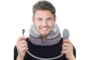 K LUDWIG KATRIN LK verstellbare Nackenstrecker, halskrause mensch für druckentlastung Halswirbelsäule, Bietet Nackenstütze, Nackenretter für zu Hause und Unterwegs