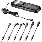 Neewer 6-in-1 Timer Shutter Release for Canon 700D 650D 550D 60D,5D MarkIII 6D 70D 7D MarkII,Nikon D4 D300s D700 D800,D90 D71