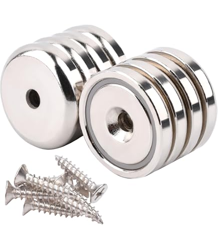Aimant En Pot Ferrite 50mm - 15,8kg De Force Pour Art, Modélisme, DIY