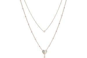 Fossil Collar Para Mujer Vintage Glitz, Longitud: 42Cm + 5Cm Collar De Acero Inoxidable Oro Rosa, JF03648791