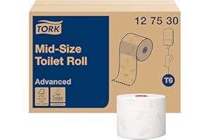 Tork D8225 Advanced Compact Auto Shift Toilet Paper Roll, 100m, White, Pack of 27