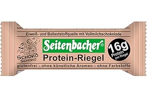 ‎SEITENBACHER Seitenbacher Protein Riegel Schoko I 16g/60g = 27% Protein I glutenfrei I glycerinfrei I (12x60g)