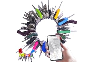 CARNFORTH 105PCS Non-Duplicated Master Plant Key Set, Universal Dumper Machine Replacement Ignition Switches Keys for Machinery, Agricultural, Excavator, Trucks, Graders, Dozers, Backhoes