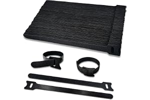 Kardborreband 100st, buntband svart,carborreband återförslutningsbar, dubbelsidig + kardborre 150 x 12 mm kardborreband kabel
