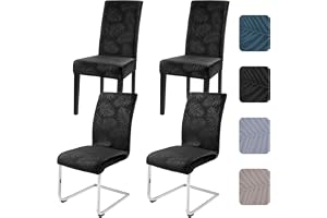 Alishomtll Stretch stolsöverdrag set om 4, kort lugg blad stolsöverdrag