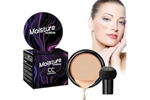AUFLOSUNG CC Crème BB Crème Fond de Teint Liquide CC Air Cushion CC Cream Correcteur de Maquillage Nude Correcteur de Fond de Teint, Teint Uniforme Couverture Parfaite -Naturelle (#2)