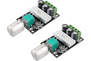 Jopto 2PCS PWM DC Motor Speed Controller, 6V 12V 24V 28V 3A 80W DC Motor Speed Controller PWM Adjustable Variable Speed Switch DC Motor Driver 1203BK