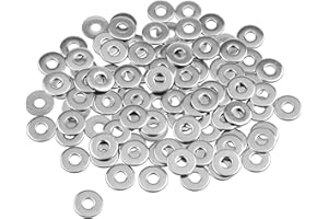 Caianwin M4 Washers 100Pcs, M4 x 12mm Penny Washers Stainless Steel Flat Washer for m4 Bolts Screws & Nuts