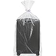 RAAHII Plastic 5 piece large size clear Luggage Trolley Travel bag Dustproof suitcase protector cover for almirah storage, Transparent