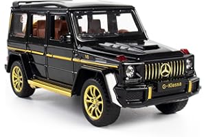 MODVKVK Mercedes Benz G63 AGM 1:32 Modellino Macchinina con Luce e Musica, Funzione Pull-Back, Pressofuso in Lega, Ideale per Bambini dai 3 anni e Collezionisti (Nero)